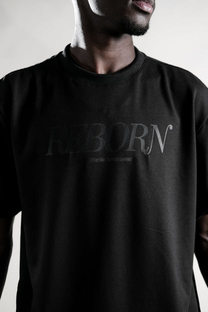 Camiseta Reborn negra - Black logo